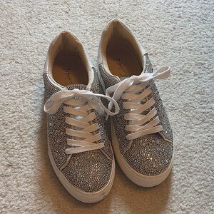Betsey Johnson Rhinestone Sneakers